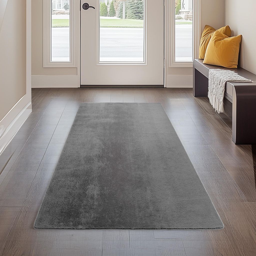 Carpetsale24 Waschbarer Kurzflor Teppich, rutschfest & Produktbild 