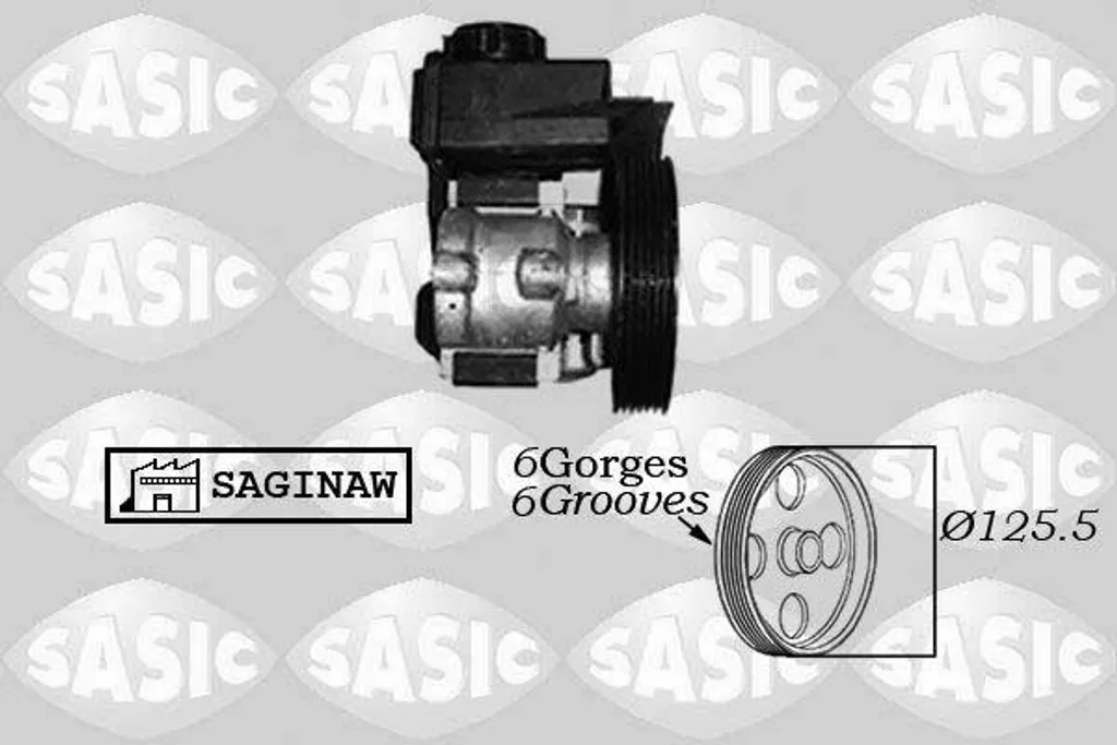 Pompe hydraulique SASIC 7070015 compatible OE 4007Z5 pour Xsara