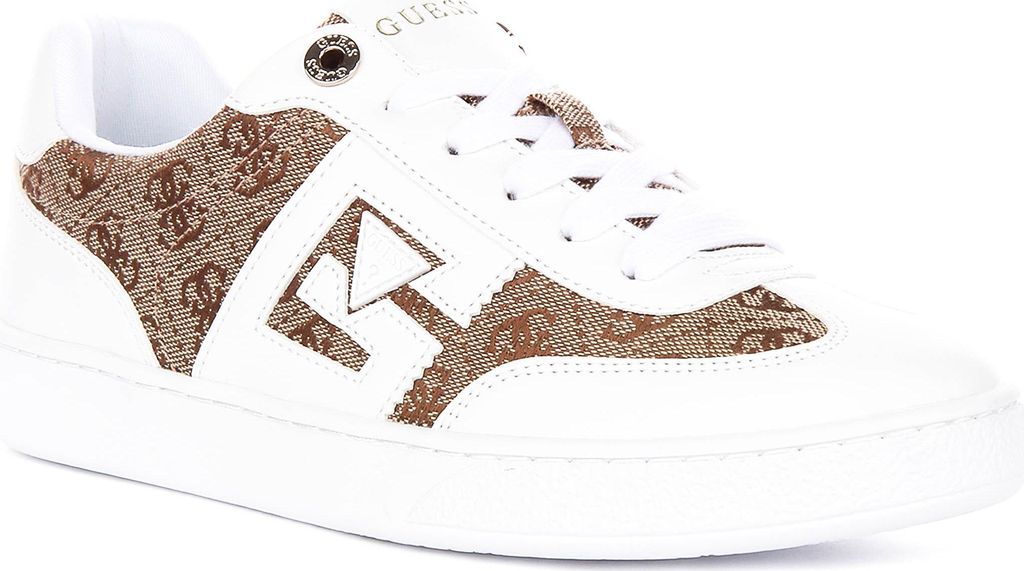 Guess Nochee2 in Weiß-Braun für Damen – Größe 5 (UK) – 38 (EU) – 7,5 (US) / Weiß-Braun