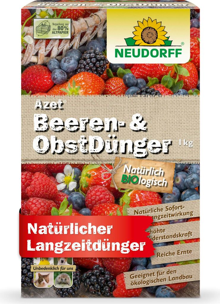 Neudorff  - Azet Beeren- & ObstDünger 1 kg mit extra Kalium Produktbild 