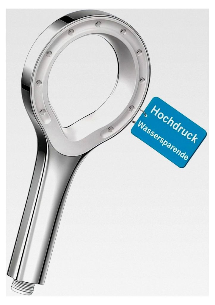Duschkopf mit Hochdruck und wassersparendem Design, Handbrause mit Mist Spray und sternringförmigem Chrom