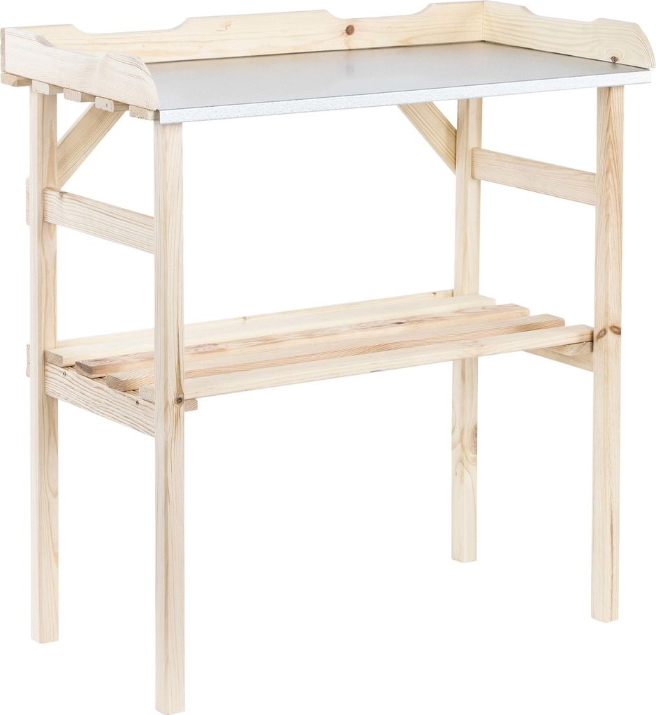 HI Pflanztisch aus Holz 82x38x78 cm Produktbild 