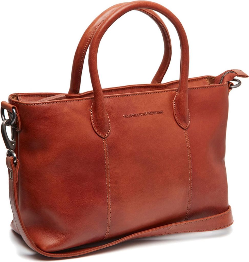 The Chesterfield Brand Schultertasche Handtasche Pergamino Shopper Cognac braun