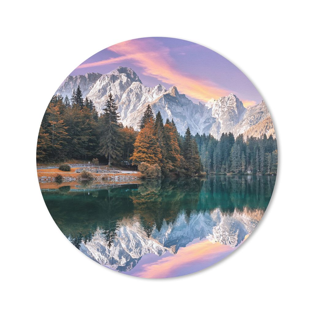 MuchoWow® Mauspad Mousepad Berg - Wald - Wasser - Himmel - Produktbild 