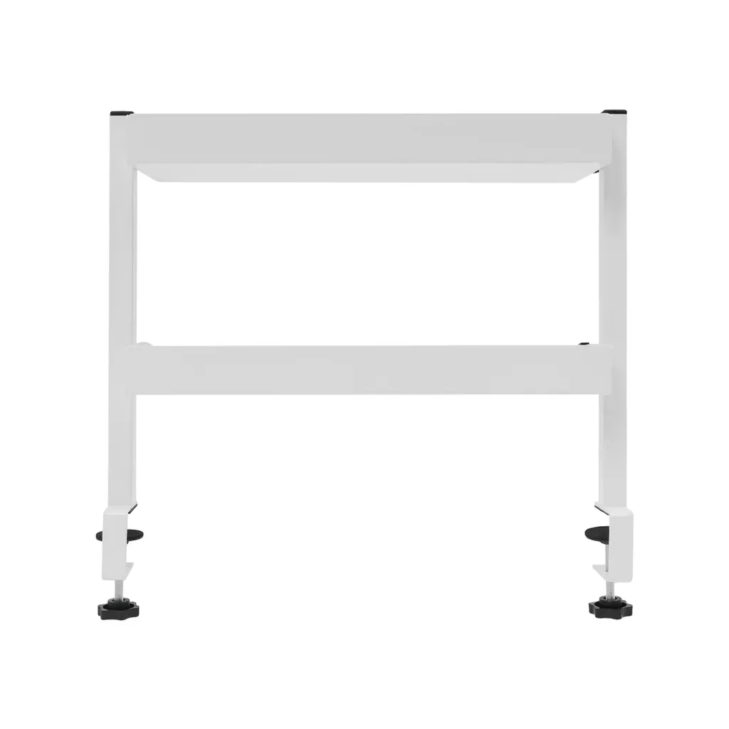 Petit meuble de rangement bureau à fixer avec étagère double réglable - 2