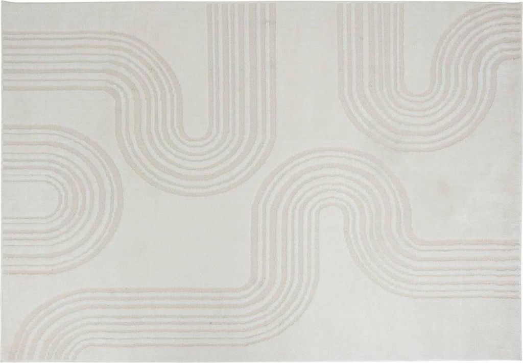 Anoai wolleffekt teppich weiß 150x100cm - Atmosphera créateur d'intérieur