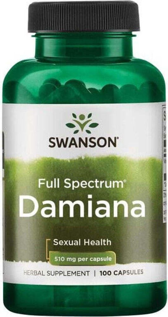 Damiana 510 mg 100 Kapseln Swanson Health Products Produktbild 