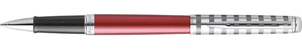 Stylo Roller Waterman Hémisphère Deluxe Rouge et Finition Palladium - 2