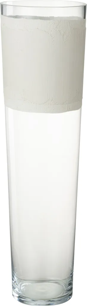 Vase de table J-Line Delph en verre blanc pour grandes compositions