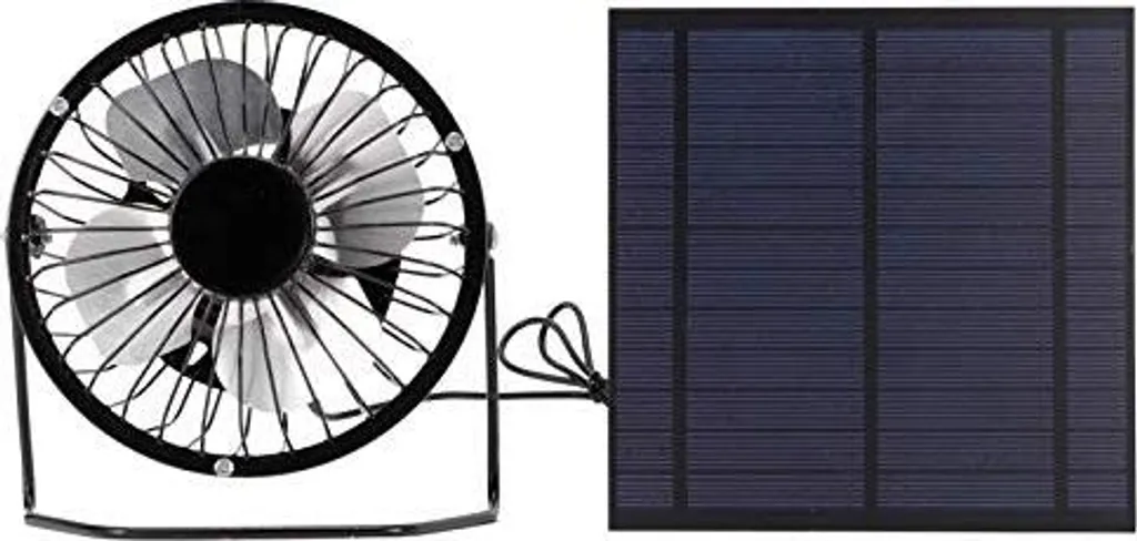Kit Mini Ventilatore Solare 5W Portatile | Accessorio Camper e Campeggio - 2