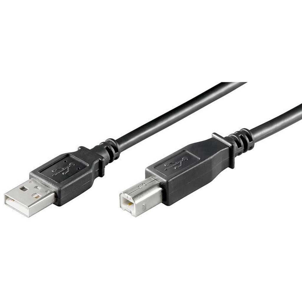 goobay Cavo USB 2.0 Hi-Speed da spina A a spina B nero 0,25 Immagine del prodotto 