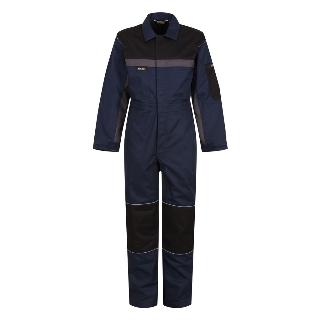 Regatta Professional - Jumpsuit Schnappverschluss für Kinder RG9558 (104) (Marineblau/Schwarz)