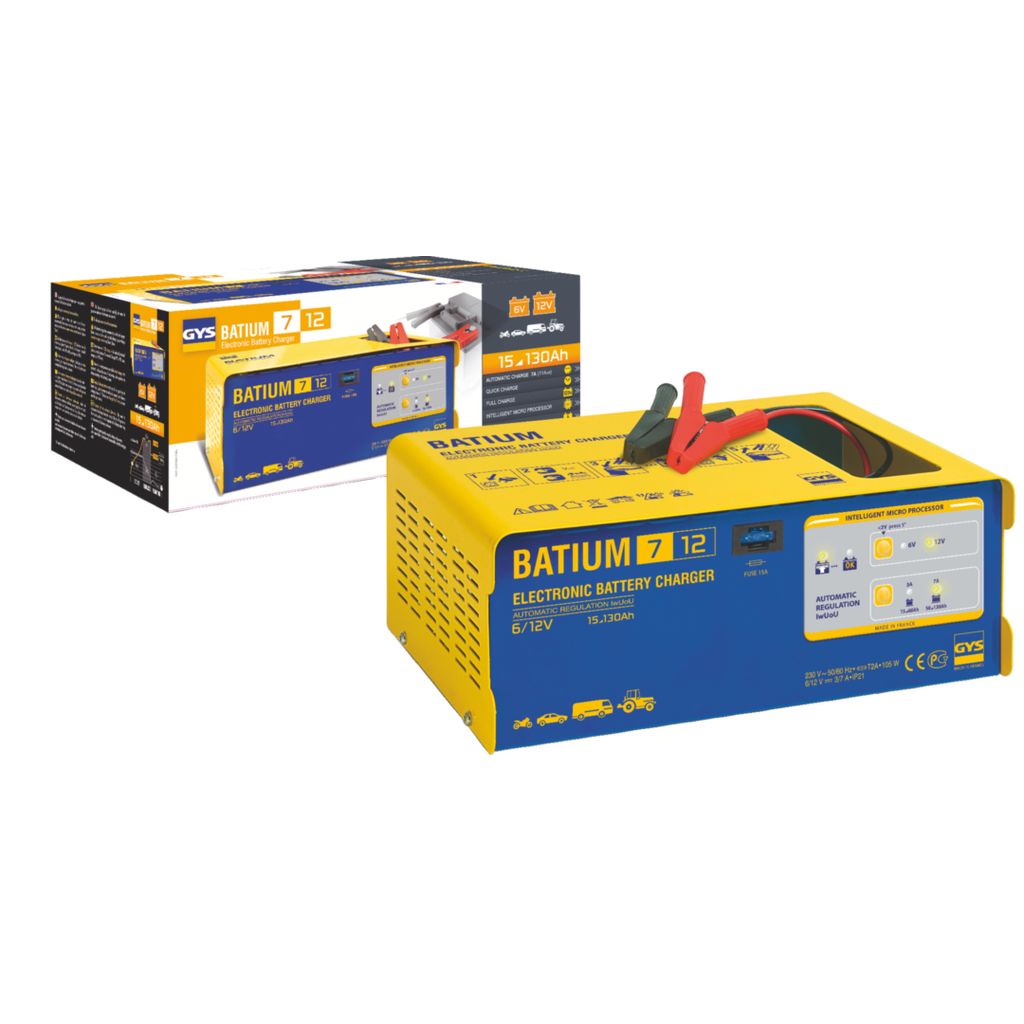 Batterieladegerät BATIUM 7-12 6/12 V effektiv:11/arithmetisch:3-7 A GYS