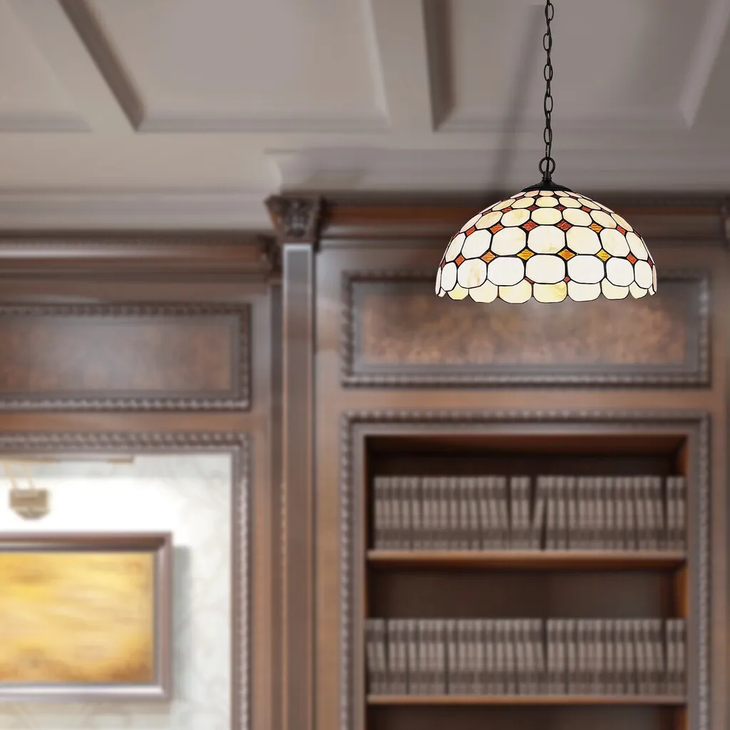 Éclairage de salon lustre 2 spots Marvel bronze argent ø40cm E27 - 3