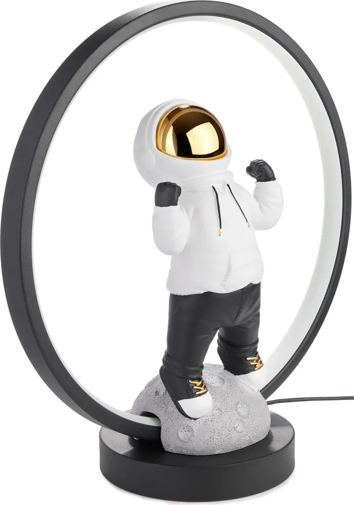 BRUBAKER Lampe de table Astronaute Anime 33 cm LED avec Prise USB-C