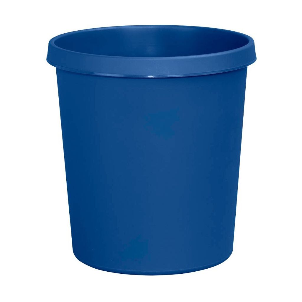 helit Papierkorb H6105834 18l rund Kunststoff blau Produktbild 