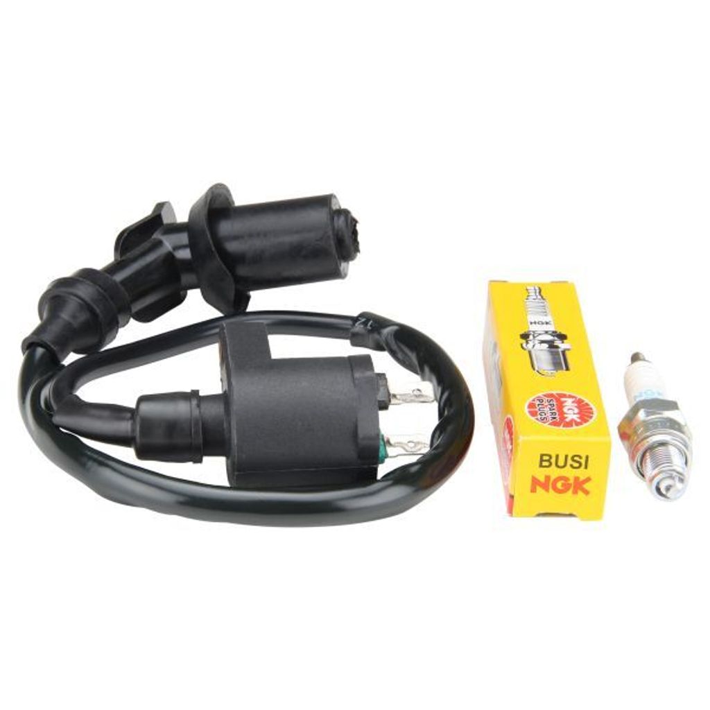Zündspule mit Kerzenstecker und Zündkerze für Pegasus S50 Kymco People Agility