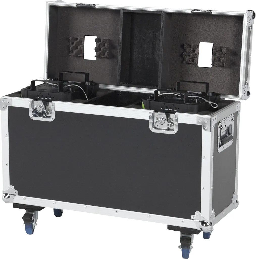 Évitez les Chocs : Flight Case Double pour Showtec Phantom 65 Sécurisé