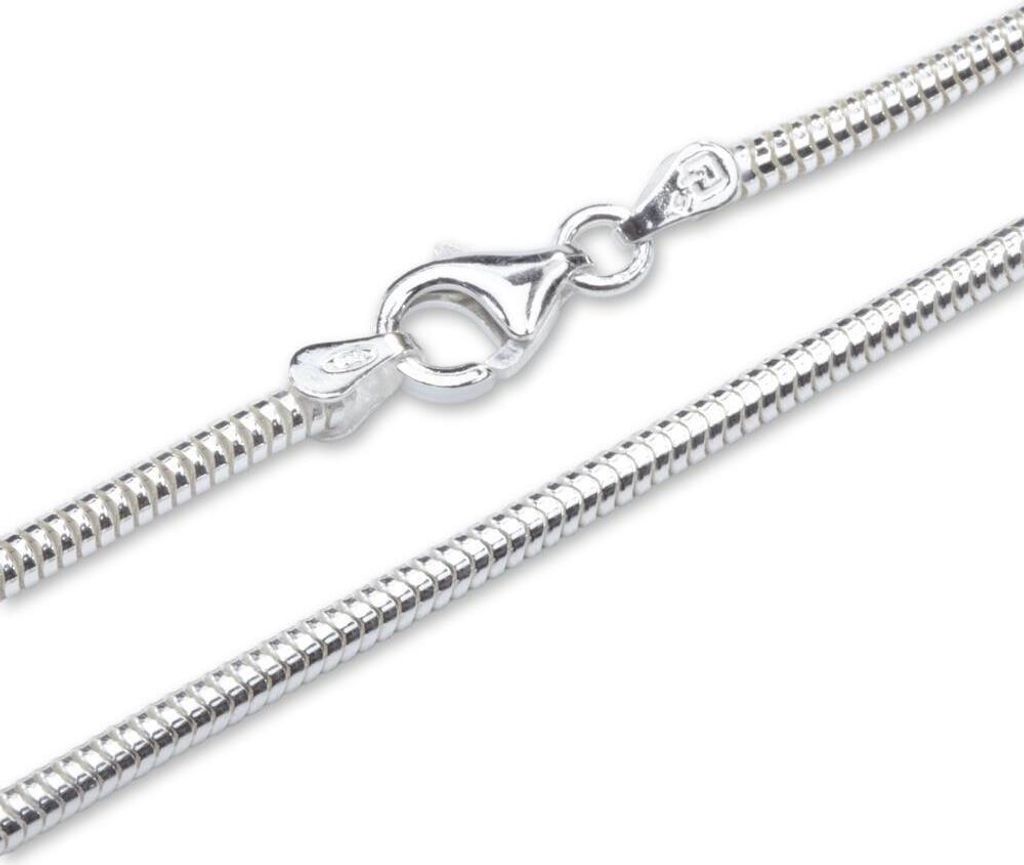 Silberkette Schlangenkette echtes 925er Silber 2,4mm von Produktbild 