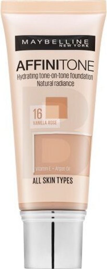 Maybelline Affinitone Hydrating tone-on-tone Foundation Flüssiges Make Up mit Hydratationswirkung 16 Vanilla Rose 30 ml