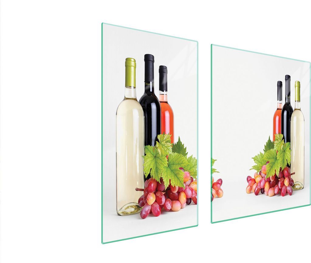 Glasschutzplatte Für Herd 90X52 Wein
