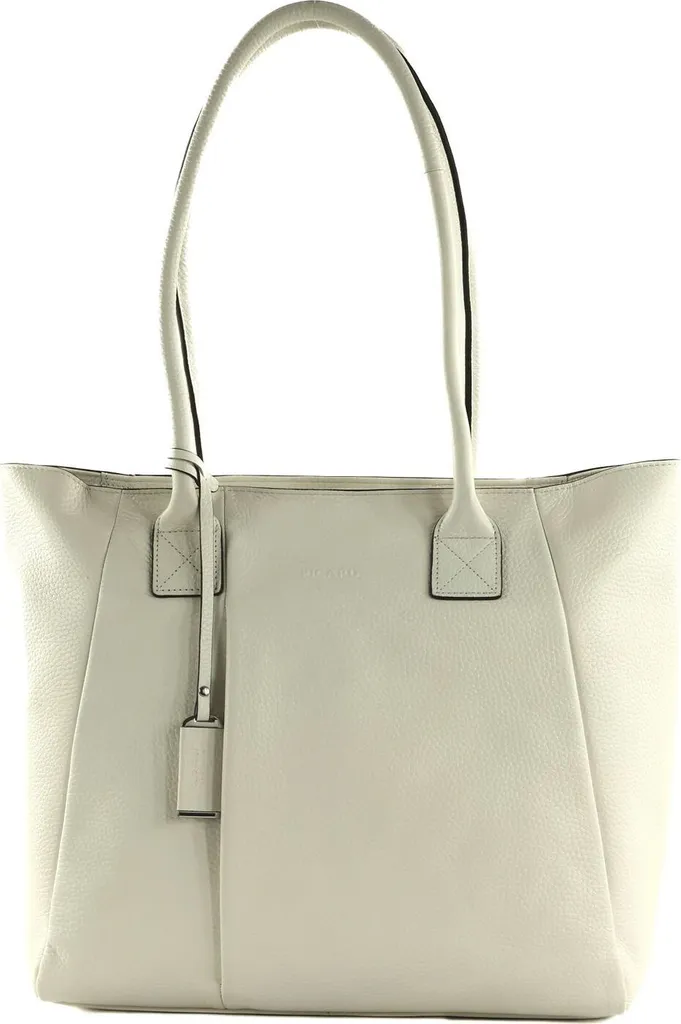 PICARD Pure Shopper White Lily : sac shopper blanc en cuir véritable