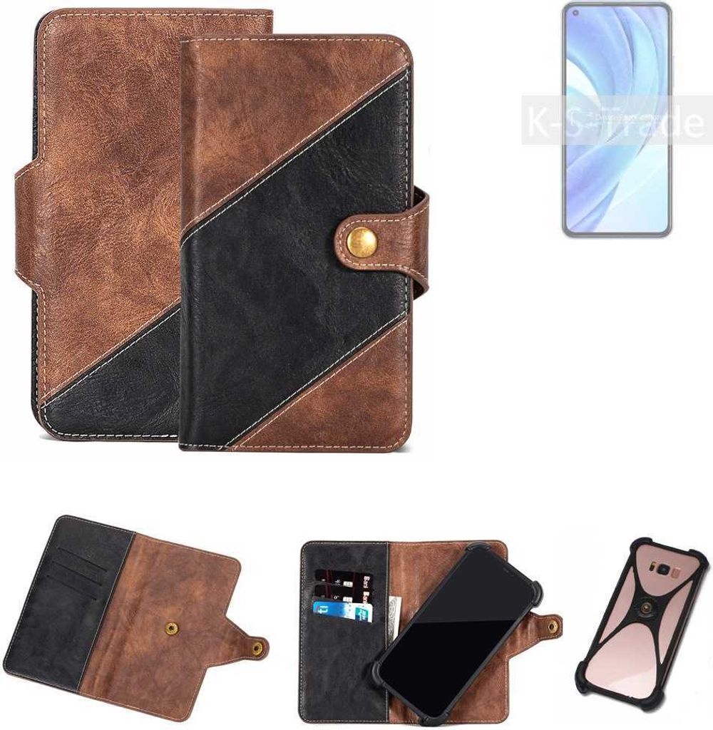 K-S-Trade Handyhülle Schutzhülle Bookstyle Case kompatibel mit Xiaomi Mi 11 Lite IN Klapphülle Cover Hülle Schutztasche 1x