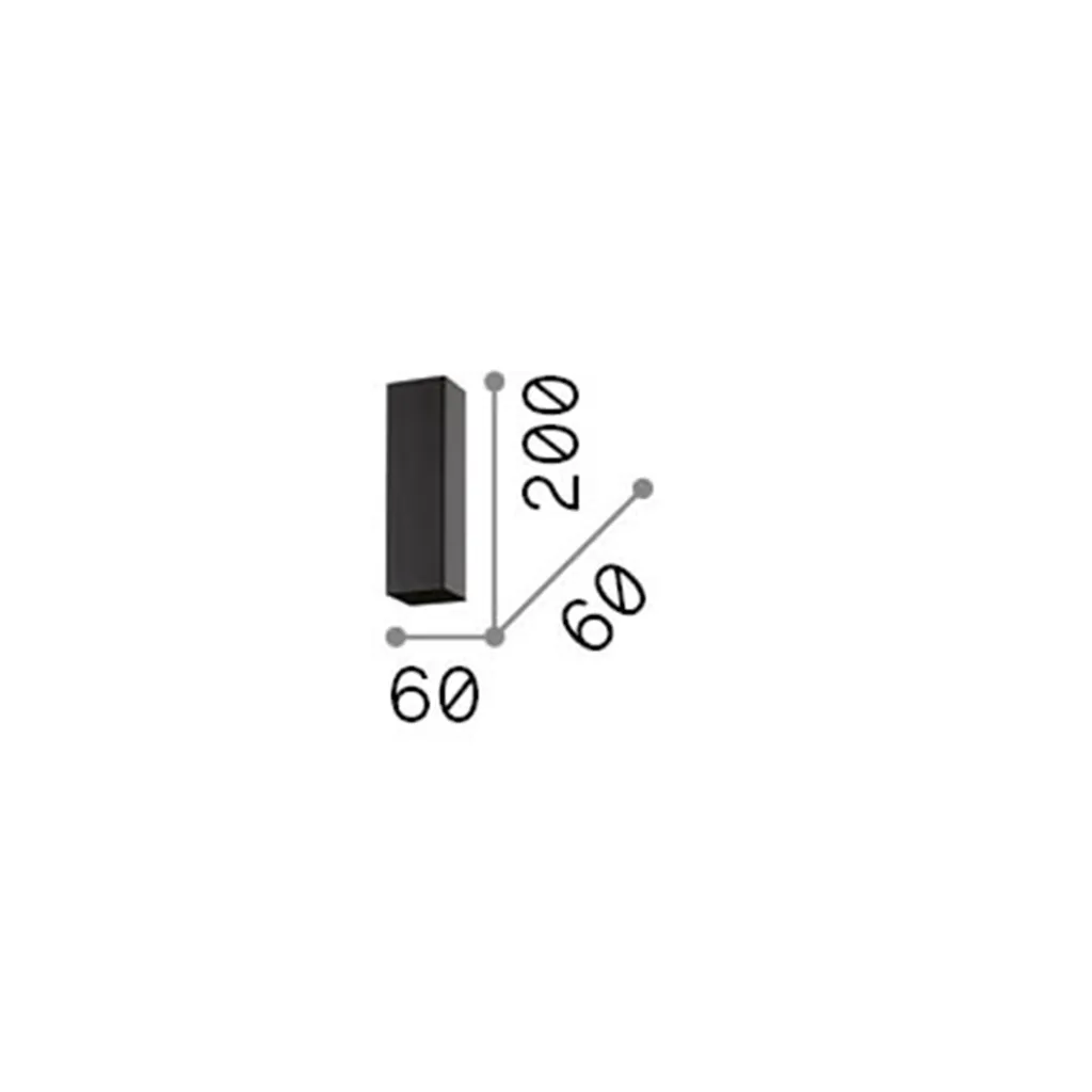 Plafonnier Sky Metal Black LED 7W 3000K Warm Light H20cm Chic