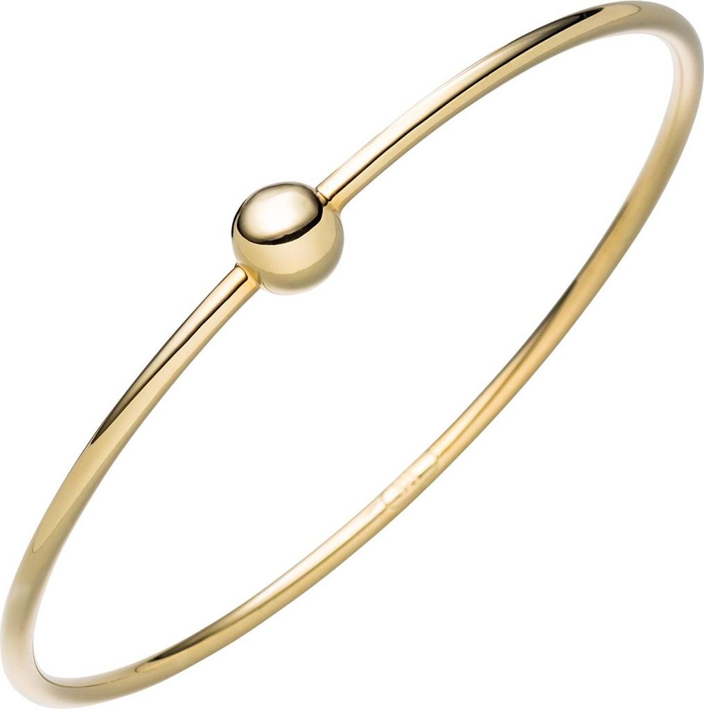 JOBO Armreif Armband mit Kugel 925 Sterling Silber gold Produktbild 