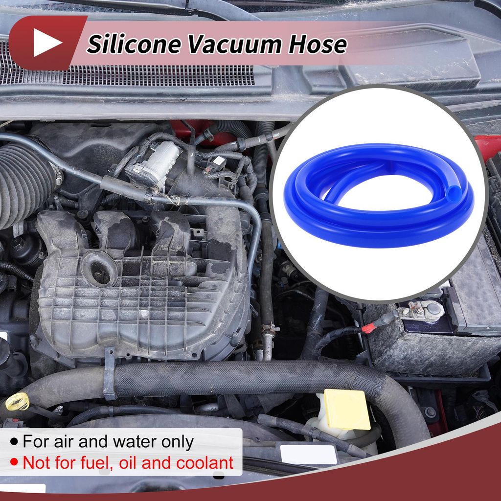 1 Stück für Luft- und Wassersilikon-Vakuumschlauch Hochtemperatur-Automobil-Vakuumschlauch 10Ft 5/8" 16mm ID 2,5mm Dicke Blau 130PSI Maximaldruck