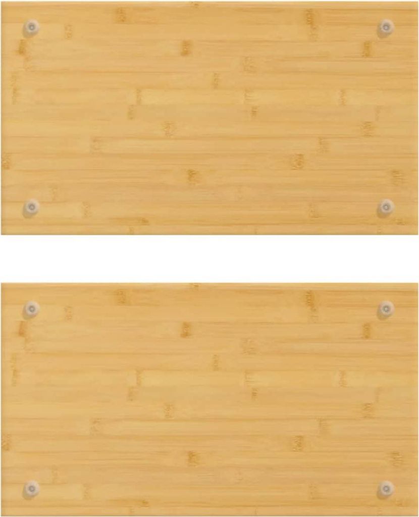vidaXL Herdabdeckplatten 2 Stk. 50x28x1,5 cm Bambus