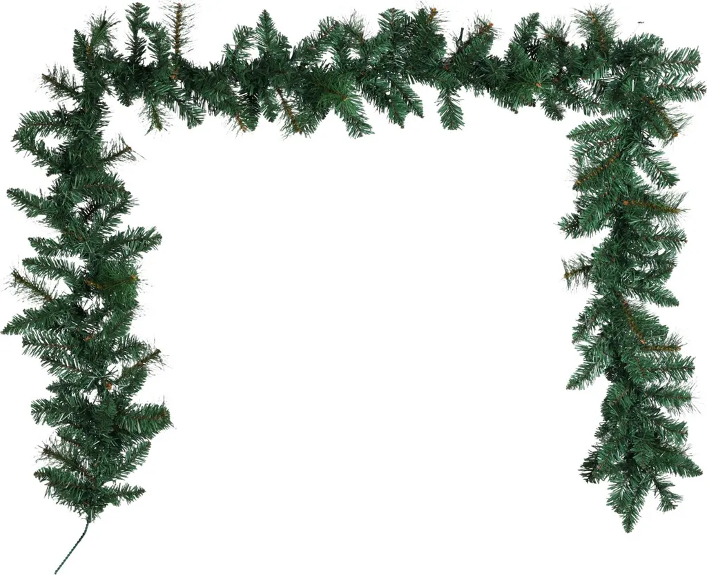 Guirlande décorative en papier cartonné vert de 2,7m pour réception