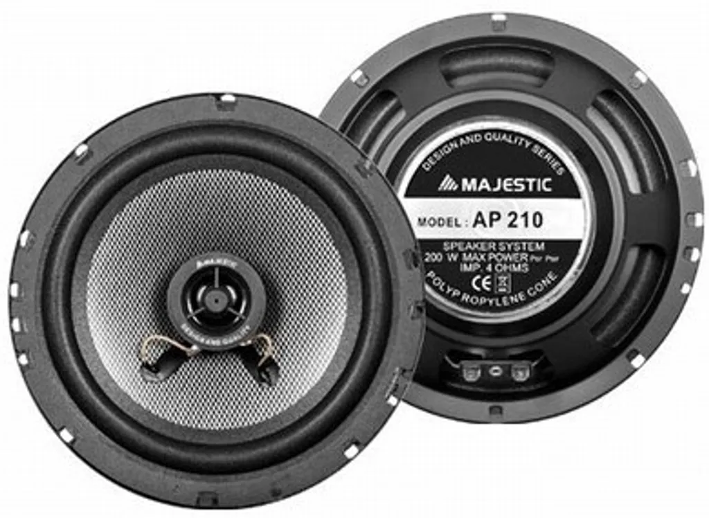 Haut-parleurs voiture Majestic AP-210 Ovales 1 voie 200W - Son Auto