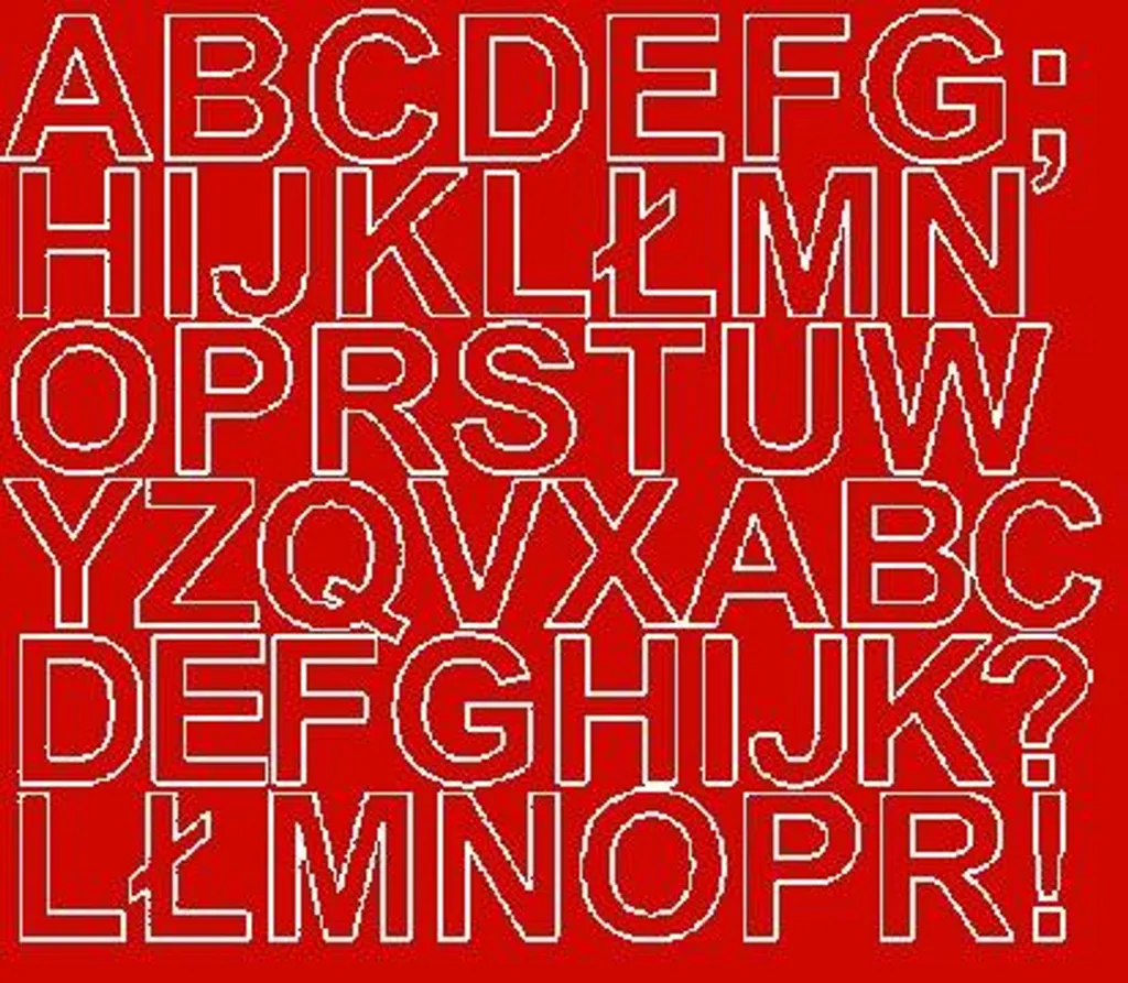 Alfabeto Adesivo Rosso Lucido 30mm - Sticker Vinile per Decorazioni DIY