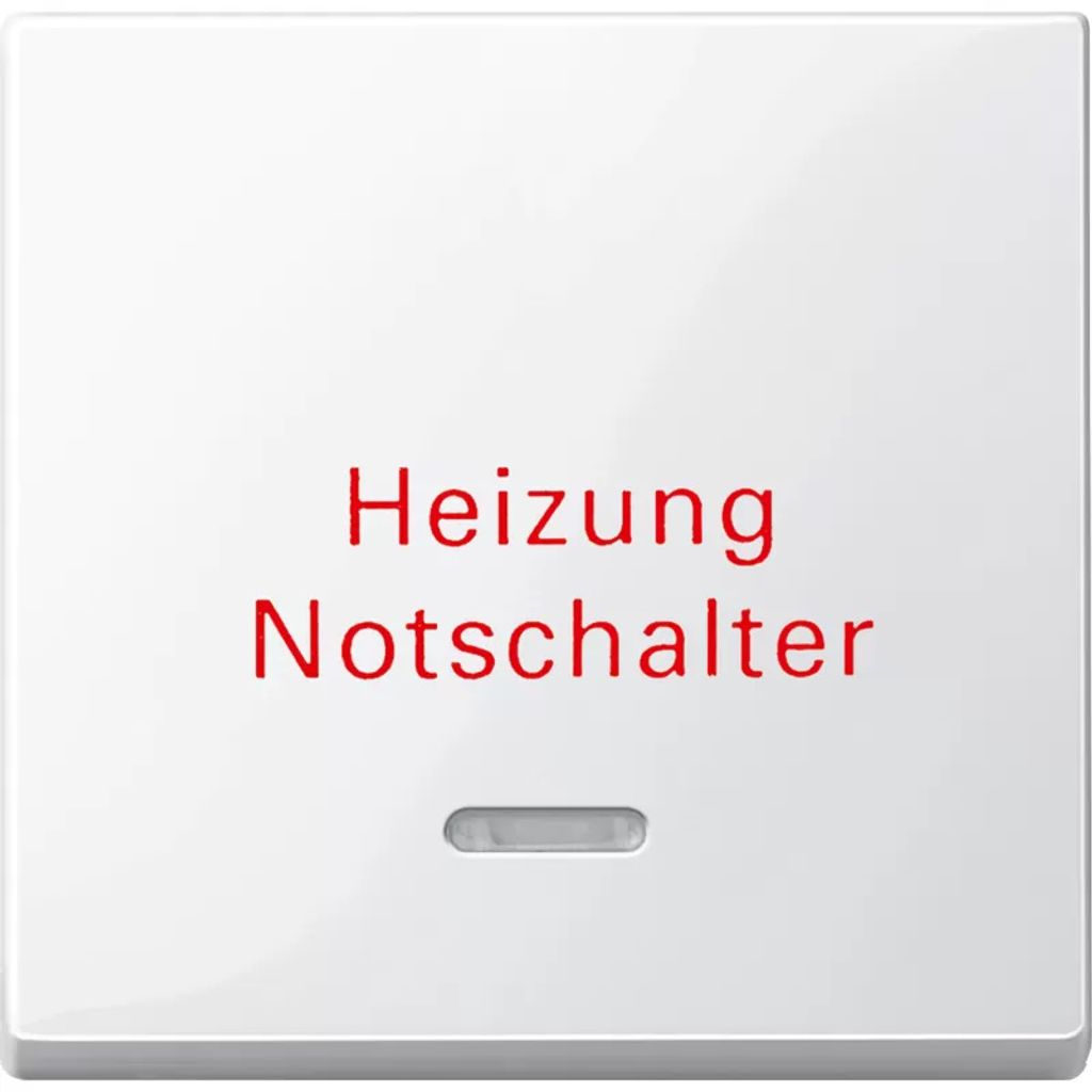 MERTEN Wippe mit Kontrollfenster 435119 System M TPb polarws Aufd.Heizungs