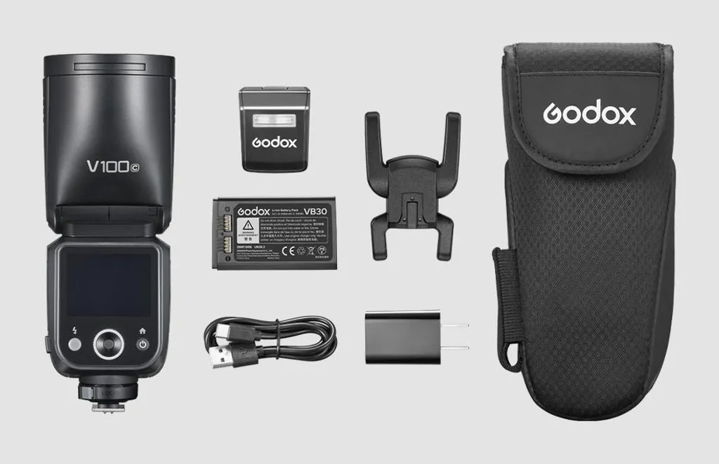 Flash Cobra compact Godox V100 avec transmission radio et recyclage 1,7s