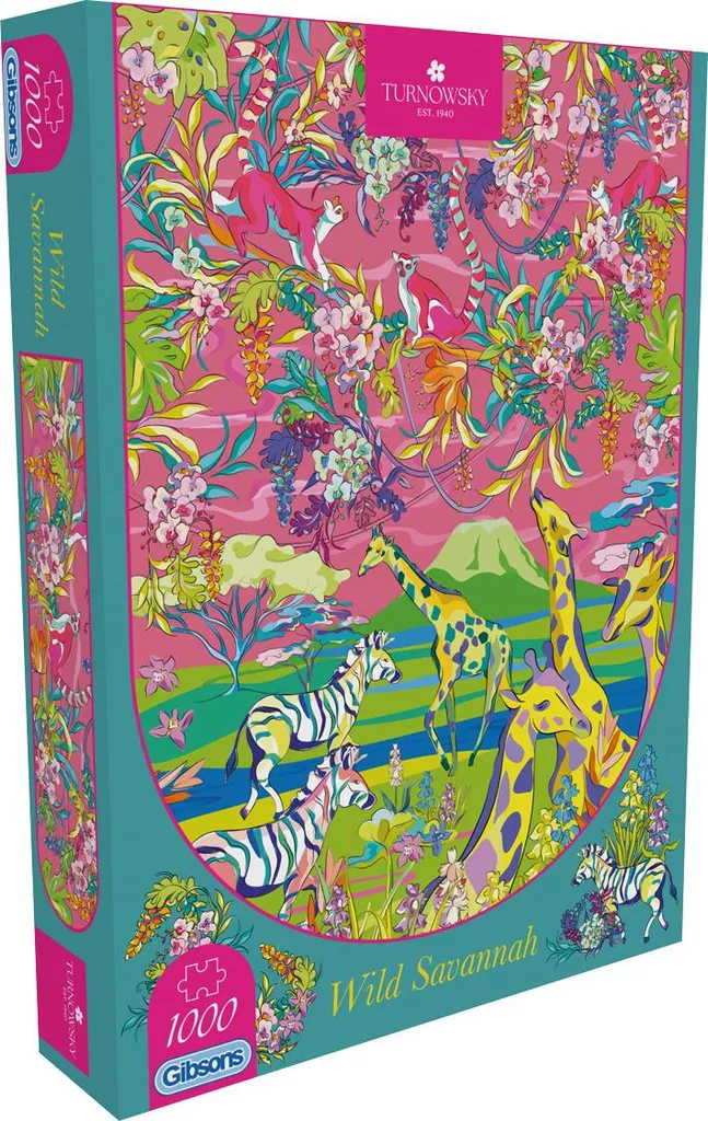 Puzzle 1000 pièces Wild Savannah Gibson - Jeu de patience multicolore