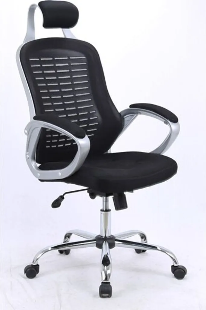 Fauteuil de bureau ergonomique ALLE Casa Dolce en mesh noir réglable