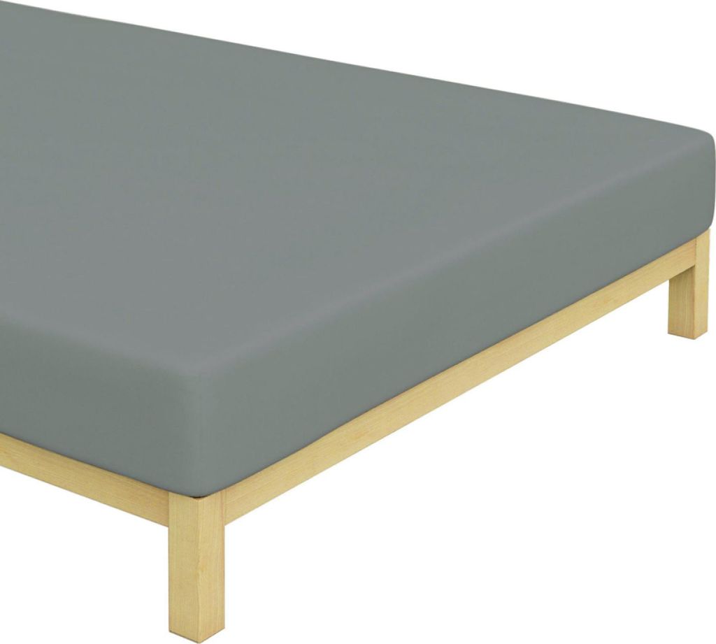 Jersey Bettlaken Dunkelgrau Größe: 160x200 cm