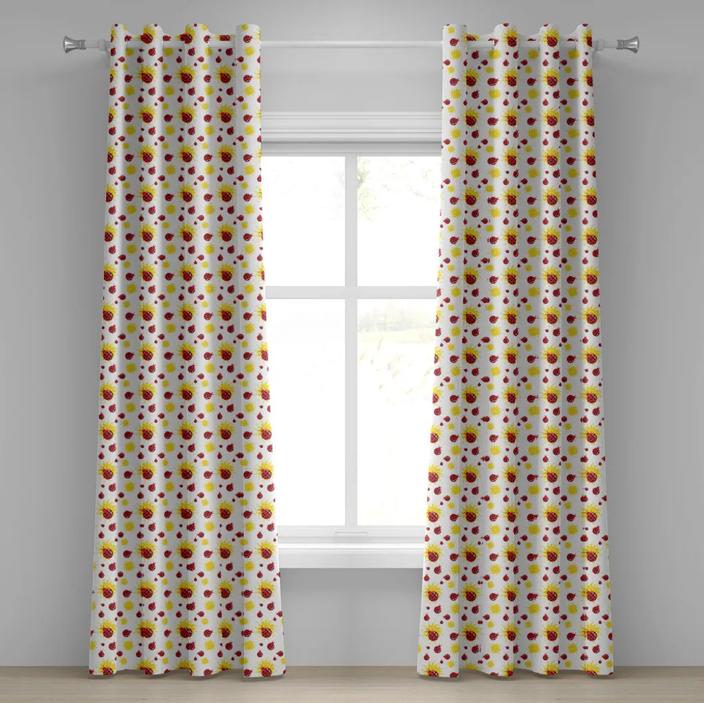 ABAKUHAUS Tende Satinate Coccinelle 280x245 cm: Qualità Superiore