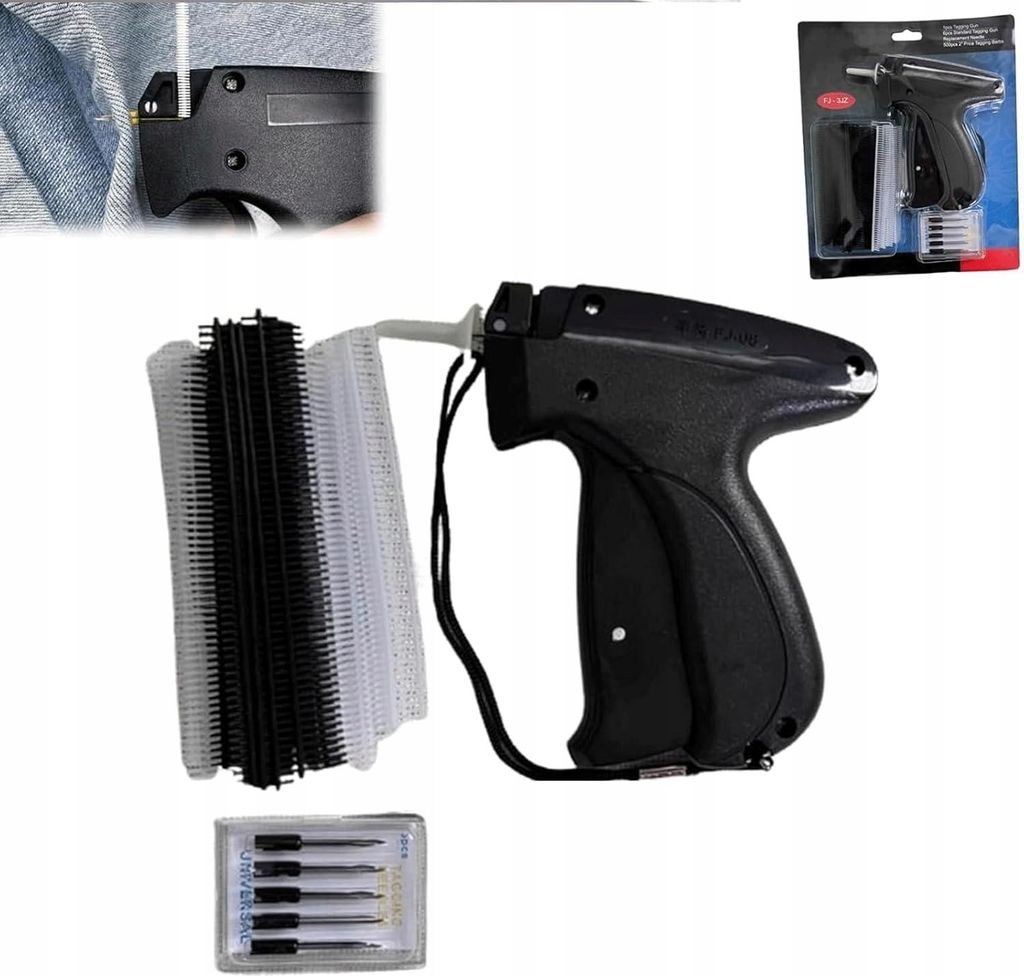 Metkownica igłowa pistolet do metek z igłami i łącznikami Zdjęcie produktu 