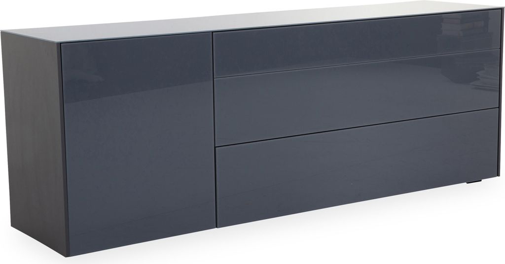 Lowboard HARPER MEREENIE BHT 169x63x42 cm grau TV-Lowboard