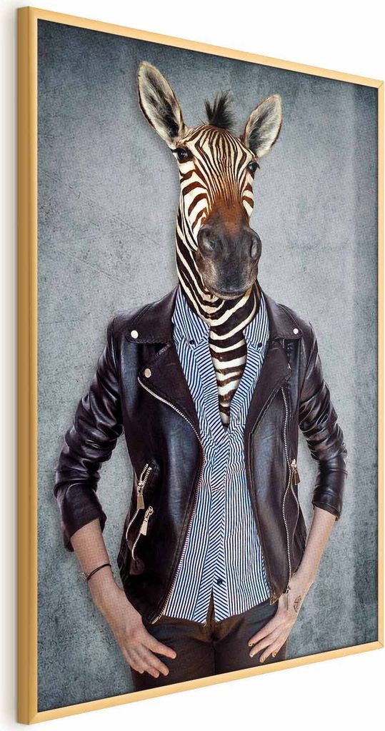 Posterpapier Poster - Zebra Eva 21x30 cm Tiere g-B-0125-ao-a