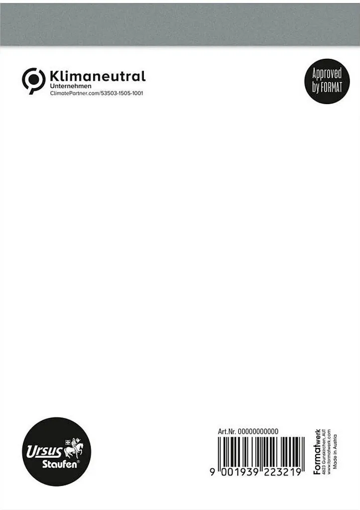 Staufen® 60845400 Lot de 10 Blocs-notes DIN A6 Vierges de Qualité