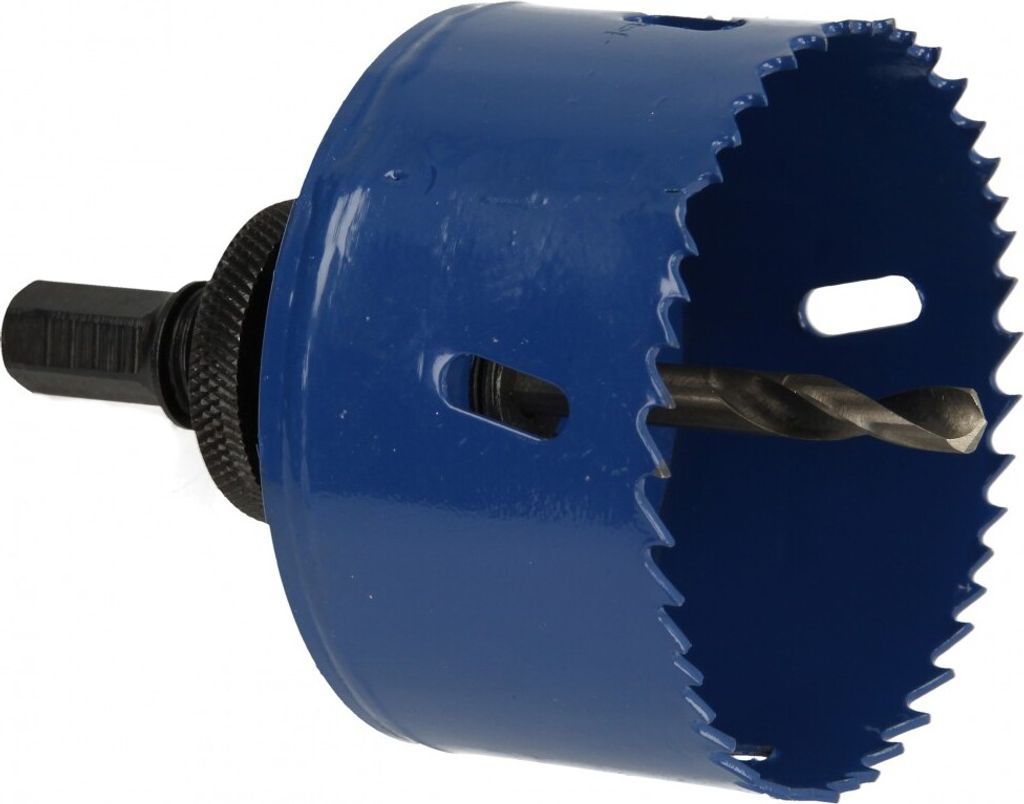 airfit Kreisschneider 76mm, HSS Bimetallmit Aufnahme, für Kunststoff u. Metall