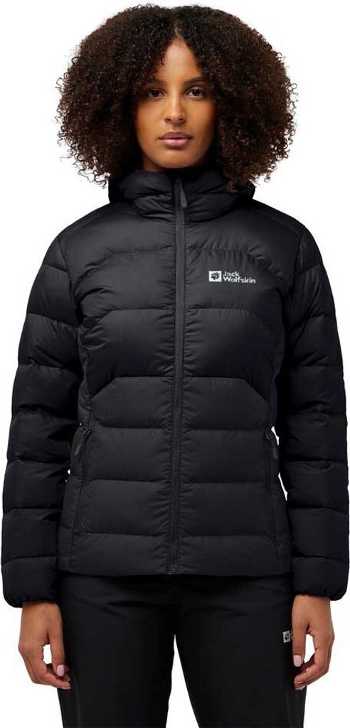 JACK WOLFSKIN ATHER DOWN HOODY W RDS black black M