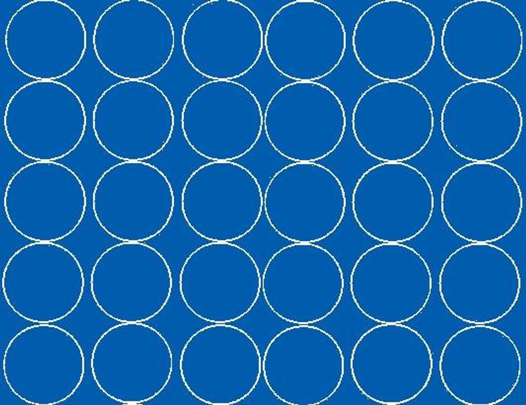 Runde Aufkleber, 7 cm Durchmesser, 30 Stück, blau matt