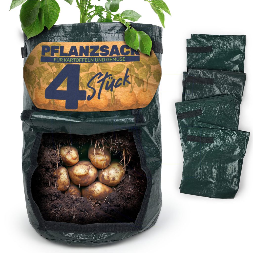 Pflanzsack für Garten Gemüse, Menge:4 Produktbild 