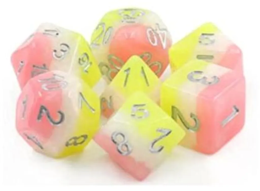 Accessoire de jeu de société dés Posey multicolores pour soirées JDR