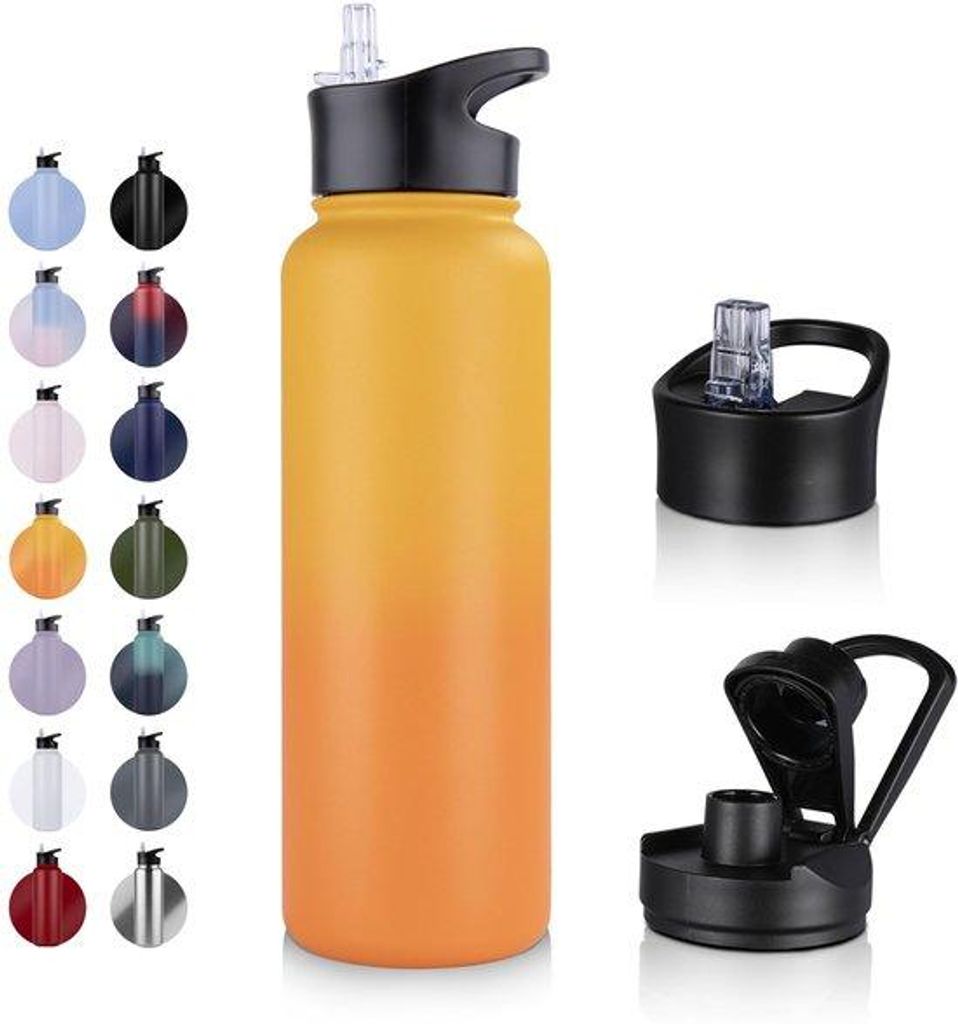 Isolierter 1,2L Thermosbecher, lekvrij, BPA-frei, für Sport